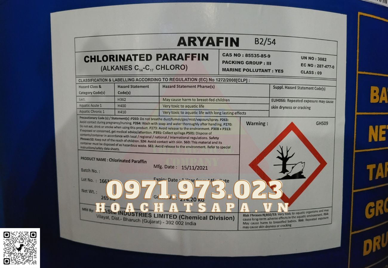 Chlorinated Paraffin S54- Aryafin - chất hóa dẻo - 05