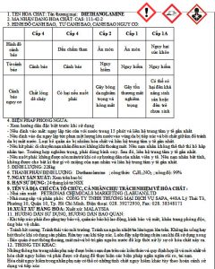 Diethanolamine (DEA)- Mã Lai - Chất nhũ hóa - Nhãn phụ