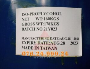 IPA - isopropyl alcohol 99% - Đài Loan - 02