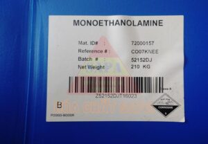 MEA Mã Lai - Monoethanolamine - Petronas-nhãn phụ