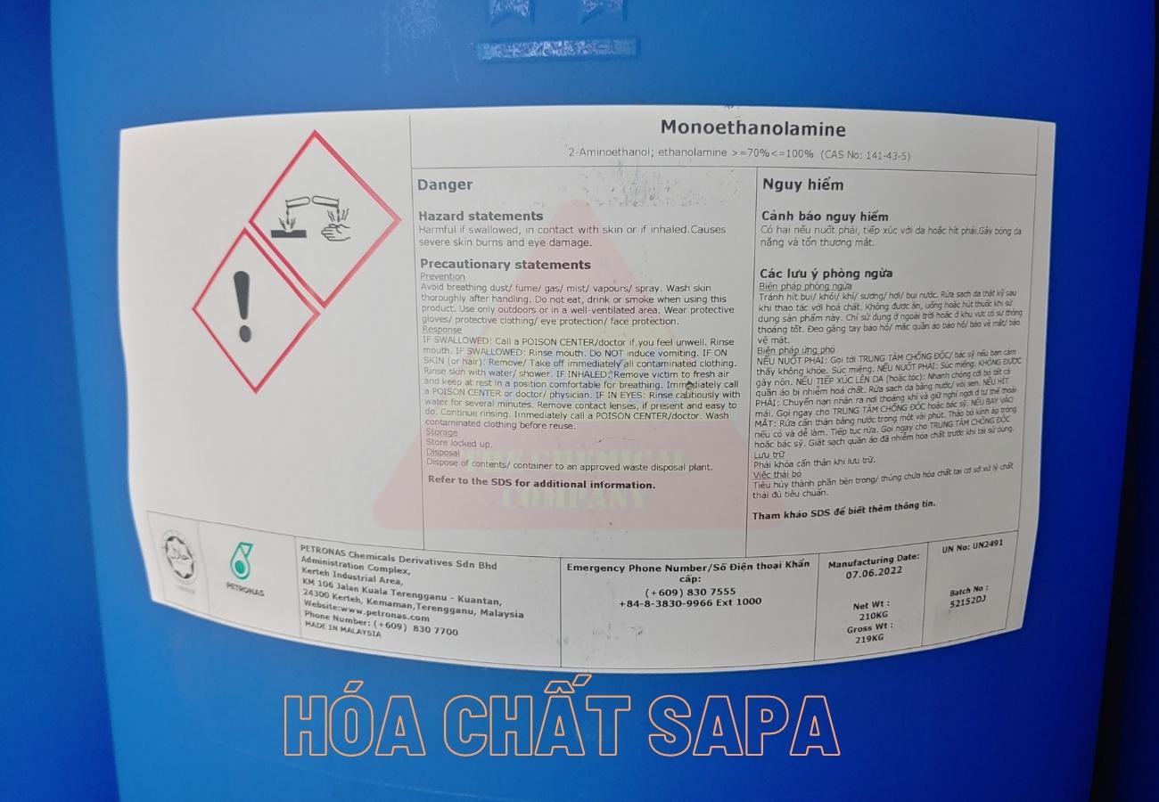 MEA Mã Lai - Monoethanolamine - Petronas-tem chính
