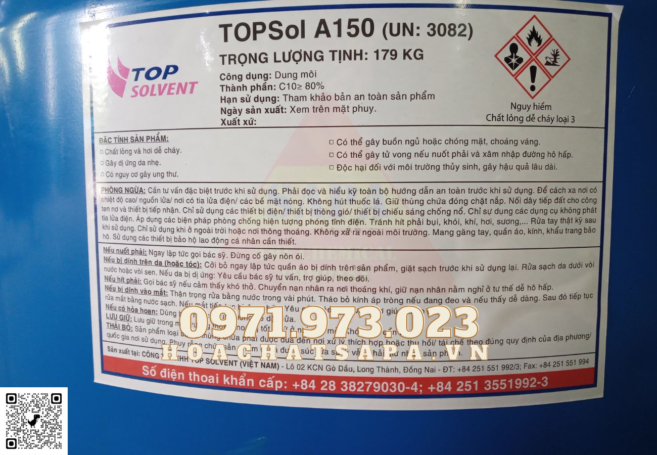 Solvent A150 Thái Lan – Phụ gia nghành sơn – Chất tẩy rửa- 001